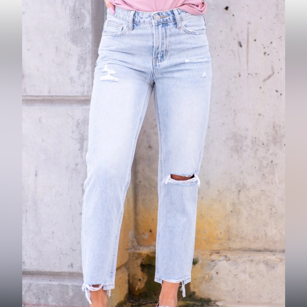 Vervet Flying Monkey-One Love 90s Vintage High Rise Relaxed Crop Jeans✨